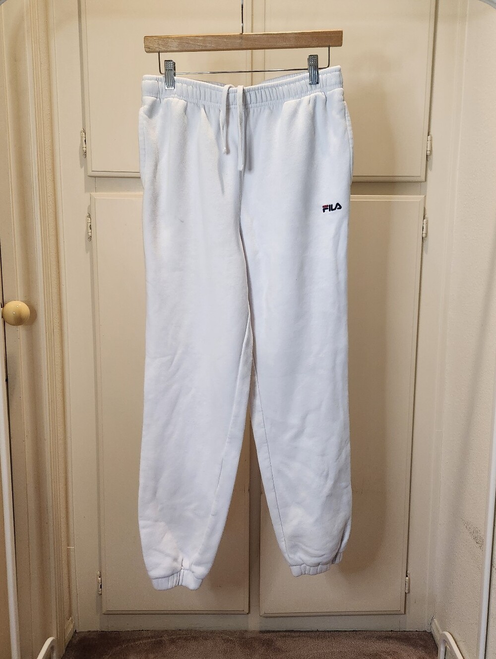 Fila white sweatpants